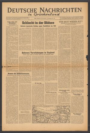 Deutsche Nachrichten in Griechenland vom 21.06.1944