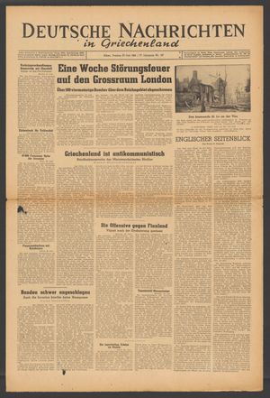 Deutsche Nachrichten in Griechenland vom 23.06.1944