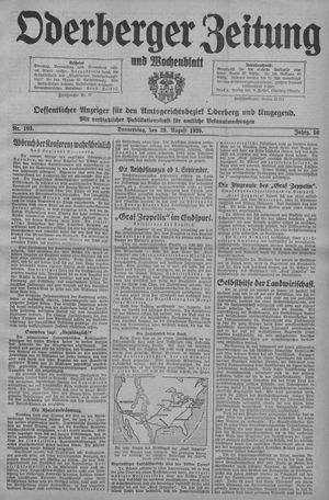 Oderberger Zeitung und Wochenblatt on Aug 29, 1929