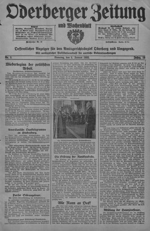 Oderberger Zeitung und Wochenblatt vom 05.01.1932