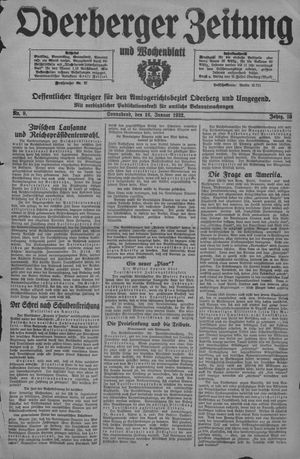 Oderberger Zeitung und Wochenblatt vom 16.01.1932