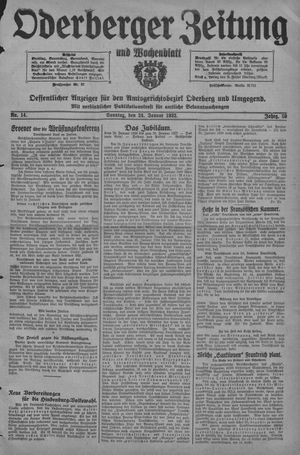 Oderberger Zeitung und Wochenblatt vom 24.01.1932