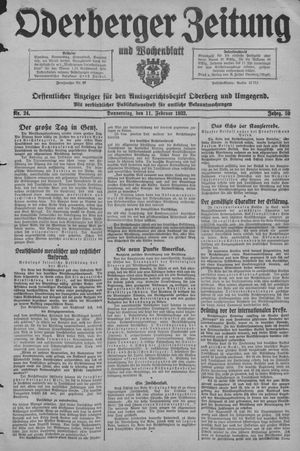 Oderberger Zeitung und Wochenblatt vom 11.02.1932