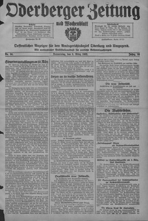 Oderberger Zeitung und Wochenblatt vom 03.03.1932
