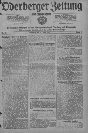 Oderberger Zeitung und Wochenblatt vom 31.03.1932
