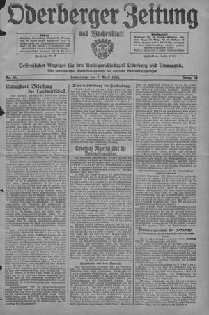 Oderberger Zeitung und Wochenblatt vom 07.04.1932