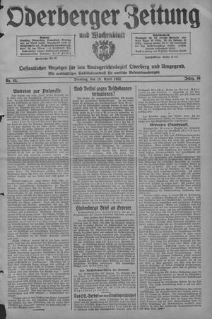 Oderberger Zeitung und Wochenblatt vom 19.04.1932