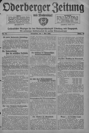Oderberger Zeitung und Wochenblatt vom 07.05.1932