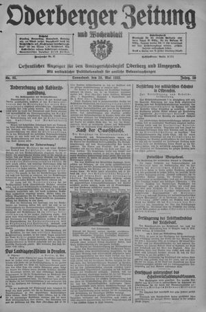 Oderberger Zeitung und Wochenblatt vom 28.05.1932