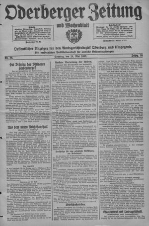 Oderberger Zeitung und Wochenblatt vom 29.05.1932