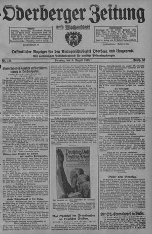 Oderberger Zeitung und Wochenblatt on Aug 8, 1933