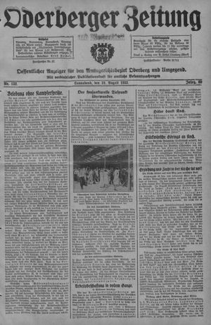 Oderberger Zeitung und Wochenblatt vom 19.08.1933