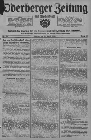 Oderberger Zeitung und Wochenblatt vom 29.08.1933