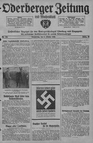 Oderberger Zeitung und Wochenblatt vom 05.10.1933