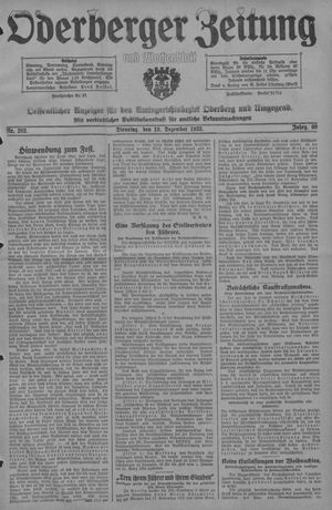 Oderberger Zeitung und Wochenblatt vom 19.12.1933