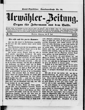 Urwähler-Zeitung vom 08.07.1849