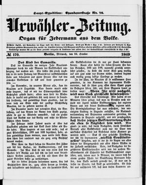 Urwähler-Zeitung vom 24.10.1849