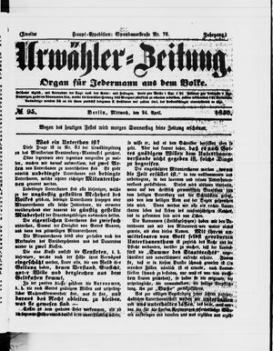 Urwähler-Zeitung on Apr 24, 1850