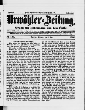 Urwähler-Zeitung vom 08.05.1850