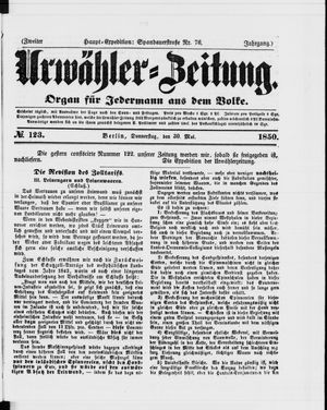 Urwähler-Zeitung vom 30.05.1850