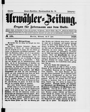 Urwähler-Zeitung vom 05.06.1850