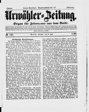 Urwähler-Zeitung vom 09.07.1850