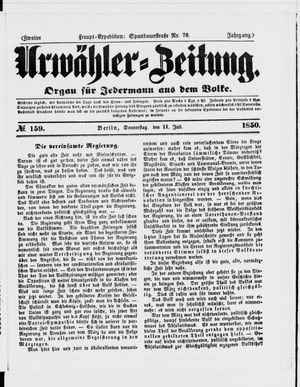 Urwähler-Zeitung on Jul 11, 1850