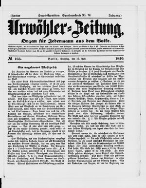 Urwähler-Zeitung vom 16.07.1850