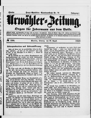 Urwähler-Zeitung vom 25.08.1850