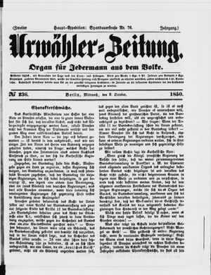 Urwähler-Zeitung vom 09.10.1850