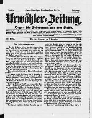 Urwähler-Zeitung vom 08.12.1850