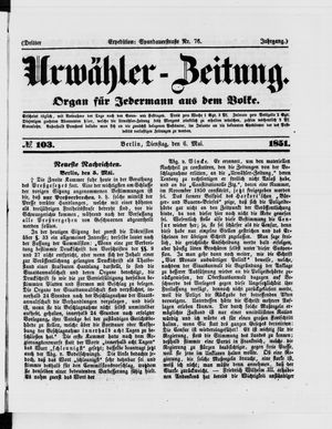 Urwähler-Zeitung on May 6, 1851