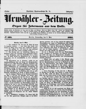 Urwähler-Zeitung vom 08.05.1851