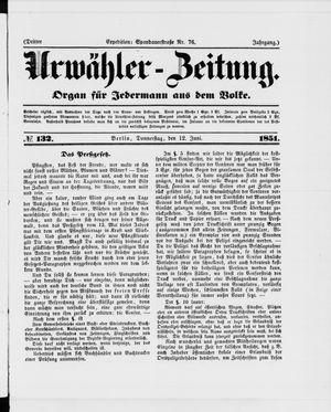 Urwähler-Zeitung vom 12.06.1851