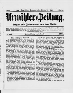 Urwähler-Zeitung vom 05.08.1851