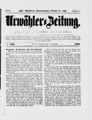 Urwähler-Zeitung on Nov 4, 1851