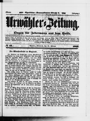 Urwähler-Zeitung on Feb 25, 1852