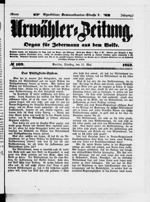 Urwähler-Zeitung vom 11.05.1852