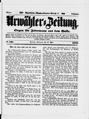 Urwähler-Zeitung on May 26, 1852
