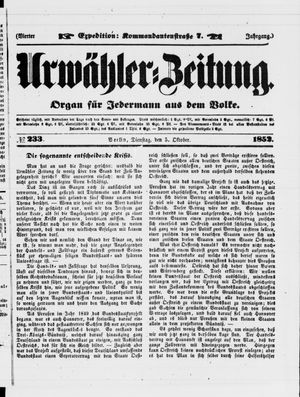 Urwähler-Zeitung vom 05.10.1852