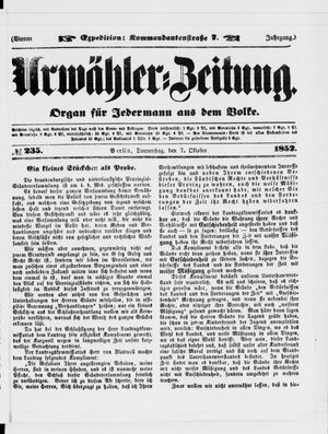 Urwähler-Zeitung on Oct 7, 1852