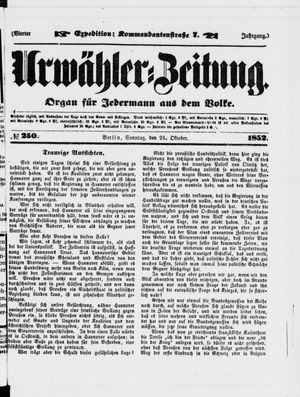 Urwähler-Zeitung vom 24.10.1852
