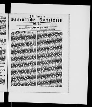 Züllichauer wöchentliche Nachrichten vom 31.05.1835