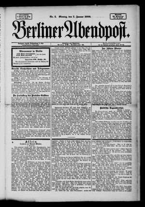 Berliner Abendpost vom 07.01.1889