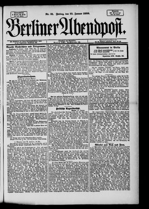 Berliner Abendpost vom 25.01.1889