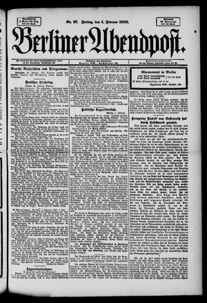 Berliner Abendpost vom 01.02.1889