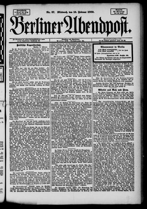 Berliner Abendpost vom 13.02.1889