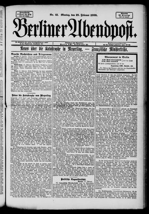 Berliner Abendpost vom 18.02.1889