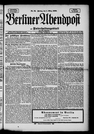 Berliner Abendpost vom 01.03.1889