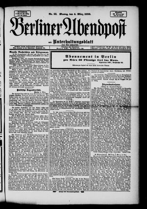 Berliner Abendpost vom 04.03.1889